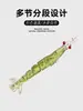 Nuevo Señuelo de Micro-Camarón Multisección 4/ 5cm Piezas, Señuelo Blando para Pesca, Cebo Recto Dinámico para Capturar Pez Cabeza de Serpiente y Pez Cabeza de Topo