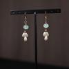 Bolsa de la Suerte de Aretes Florales de Estilo Chino Nuevo, Nuevos Aretes de Gancho Populares, Aretes Niche de Alta Gama, Aretes Únicos, Joyería de Estilo Chino