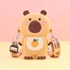Fabricante de Bolsos Cruzados de Silicona, Monedero de Almacenamiento para Hombro Infantil Kapibara, Bolso para Teléfono Móvil al por Mayor, Pequeños Regalos para Puestos