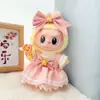 [Apenas Roupas] Pingente de Roupa Labubu Primeira/Segunda Geração Roupas de Bebê Labubu Festa Sentado Cabeça de Saia de Roupa de Bebê