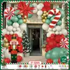 Amazon Transfronterizo Set de Globos Navideños Cadena de Globos Navideños Globos de Látex de 12 Pulgadas Rojos y Verdes