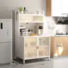 Estante de almacenamiento de verduras de varios niveles de pie para la cocina, estante de utilidad doméstico multifuncional, estante de almacenamiento de bocadillos para montaje en pared