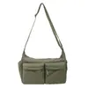 Bolsa transversal feminina 2026 novo modelo bolsa de ombro moderna estilo ins bolsa transversal pequena casual leve masculina para estudantes universitários