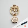 Llavero DIY Pata de Oso Diamante Nuevo accesorios de metal herrajes regalo creativo personalizado colgante llavero para llave de coche