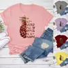 Em um mundo distintivo meia abacaxi estampa criativa camiseta de manga curta masculina e feminina algodão poliéster AliExpress