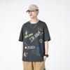 Camiseta de manga corta para hombre verano marca de tendencia coreana camiseta de media manga para hombre astronauta camisa base de algodón una generación de cabello