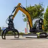 Entrega Directa de Fábrica de Excavadora Nueva de 6.5t con Pinza para Troncos, Miniexcavadora Tipo Oruga Modelo 60, Maquinaria de Construcción Multifuncional