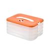 Caja de Almacenamiento de Empanadillas de Múltiples Capas para Refrigerador, Bandeja para Empanadillas Doméstica, Caja de Conservación y Congelación, Hermética de Cuatro Capas de Gran Capacidad