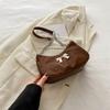 Estilo coreano Fresh Style Sweet Bow Bolsa 2024 Nova Bolsa de Mão Casual nas Axilas Bolsa de Corrente Crossbody Feminina