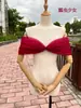 Vestido de Noiva Cobrindo os Braços, Vestido Tomara-que-caia da Noiva, Véu de Um Ombro Cobrindo os Braços, Mangas de Renda, Acessórios Removíveis