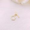 Pulseira Colar Conector Fecho Ot Galvanizado Banhado a Ouro Acessórios para Joias Pérola DIY Formato Floral Feito à Mão DIY