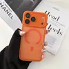 Capa de Porta-Retrato de Cor Sólida Adequada para iPhone 17 Pro Max, Acabamento Fosco Tipo Pele, Magnética para Apple 16, Proteção Completa Contra Quedas para 15