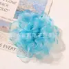 Acessórios de Flor de Renda Vibrantes em Cor Dopamina com Borda Queimada em Formato de Grade DIY para Roupas, Presilha de Cabelo, Broche