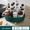 Bandeja de Armazenamento para Cozinha Prateleira de Armazenamento Multifuncional Rotativa Porta-Temperos Suprimentos para Temperos Artefato Doméstico Prato Giratório Rotativo