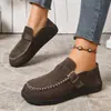 Zapatos Birkenstock de Cuero Suave Estilo Nuevo para Mujer, Zapatos Casuales Retro de Primavera y Otoño, Mocasines de Suela Suave de Fondo Plano, Mocasines Retro