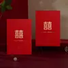 Sobre Rojo de Boda Mediano para Regalos de Bloqueo de Puerta, Paquete Pequeño de Boda Creativo Personalizado para Regalo de Agradecimiento