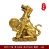 Lingote de Cobre Dinheiro Estatueta de Cachorro com Canto Noroeste Faltando, Cachorro Atrai-Fortuna, Tigela de Tesouro, Cachorro Lobo para Sala de Estar ou Escritório, Tamanho Grande