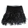20cm Hoja Lentejuela Borla Barba Encaje DIY Escenario Ropa de Baile Latino Cortina de Piel Accesorios Decorativos Accesorios