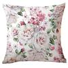 Fronha Estilo Chinês com Flores e Folhas Verdes Fabricante Atacado Flores e Folhas Almofada de Sofá Capa para Almofada de Assento Amazon