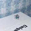 Colección de Pendientes de Circonita Verde Brillante, Pendientes de Circonita Incrustados con Diamantes, Pendientes de Aro de Venta Caliente Transfronteriza, Accesorios para Orejas de Mujer