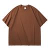 AG Nova marca de moda 340g versão grande algodão pescoço redondo ombro caído homens e mulheres manga curta solta camiseta estampada logotipo bordado atacado atacado