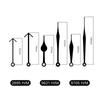 Hongqian Metal Accesorios Casuales Aluminio Manecillas de Reloj de Cuarzo Artesanía Accesorios de Decoración Fábrica Cabello Liso