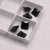 Gema Cuadrada Negra para Hombre, Circonita Cortada Princesa Suelta para Anillos, Pendientes y Reemplazo de Diamante DIY