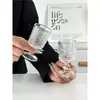 Copo Vertical com Padrão de Atmosfera Exquisita Vintage para Coquetel Copo Alto Estilo Europeu Copo de Saquê Copo de Vinho Branco Copinho de Shot