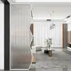 Mampara de Cristal Templado Pasillo Entrada Sala de Estar Acero Inoxidable Baño Moderno Minimalista Media Pared Pantalla con Patrón de Agua