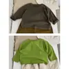 Nueva Camiseta de Algodón de Manga Larga para Niños y Niñas - Camiseta Básica de Color Sólido de Alta Calidad para Primavera y Otoño