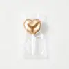 Velas de Cumpleaños con Forma de Corazón y Estrella Estilo Ins Chapado en Oro Plateado Caja Colorida Decoración para Pastel Velas para Hornear Fiesta Venta al por Mayor