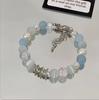 [Frío y Aoxue] Pulsera Mori de Ambiente Invernal Derivado de Impresión de Alto Valor de Color Original Exquisita de Caída de Nieve