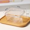Caja para Pastel Caja de Empaque Pequeña Tiramisú Mousse Postre Empaque Desechable Cuadrado de Mil Capas Popular Frasco Transparente