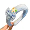 Nova Faixa de Cabelo Xadrez com Laço de Gato de Desenho Animado Peludo Outono e Inverno para Menina Bb Doce Acessórios de Cabelo Adorno de Cabeça