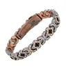 Pulsera magnética de moda europea y americana, superventas transfronteriza, lujo ligero, trébol de la suerte, aleación con incrustaciones de diamante, pulsera de joyería magnética de una sola fila para mujer