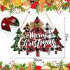 Nuevos Productos Transfronterizos Disponibles Exclusivamente en Amazon Etiquetas Decorativas para Árbol de Navidad Colgantes de Madera para Ventanas Navideñas Manualidades de Madera