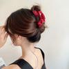 Horquilla francesa de alta gama con forma de arco y ácido acético, elegante, con forma de tiburón, accesorios para el cabello para mujer