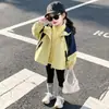 Jaqueta 3 em 1 Estampada para Meninas de Comércio Exterior Impermeável Casaco Novo Estilo Roupas Infantis para Outono/Inverno 2026