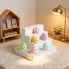 Unicornio de Resina 3D Decoración de Escritorio para Coche Pequeño Adorno Accesorios para Joyería DIY Llavero Colgante para Bolso