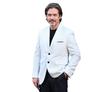 Blazer masculino formal de negócios, tamanho grande, com abotoamento simples, para comércio exterior transfronteiriço.