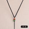 Pingente de jade tecido DIY feito à mão cordão para pendurar cordão ruyi colar de fio pingente de jadeíta ágata jade pingente de alta qualidade corrente para suéter