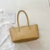 Bolsas Femininas da Moda 2026 Nova Pequena de Nicho Tecida de Ombro Único Simples Elegante Bolsa Tote Casual de Braço Tendência