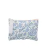 Bolsa de Maquillaje Acolchada Floral Estilo Pastoral con Relleno de Algodón, Borde de Encaje, Monedero, para Labiales y Artículos Varios, Bolso de Mano de Tela para Mujer