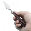 Pintura al Óleo Cross Art Cuchillo de Paleta Afilado Herramientas para Pigmentos Raspador de Pintura al Óleo Juego de Raspadores Planos para Paleta