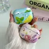 Funda Universal de Cuero Personalizada con Patrón de Envoltura Completa para AirPods 4/5, Estilo de Negocios en Piel Sintética PU, para Auriculares Apple Pro 3