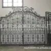 Jiangsu del Norte Jardín Exterior Francés Patio Forjado Puerta de Hierro Forjado Casa de Metal Artesanía de Hierro Puerta Sólida