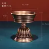 Estilo Tibetano latão esculpido antigo lâmpada de ghee lâmpada eterna lâmpada de oferenda espessada suporte de vela doméstico base de lâmpada de ghee líquido