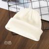 Q22 Gorro de punto con rizos ligeros de color sólido para mujer, estilo coreano japonés, para otoño e invierno, para actividades al aire libre, resistente al frío, cálido, de lana