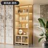 Biombo Antigo de Estilo Chinês, Divisória de Rack, Madeira Não Sólida, Armário de Chá, Rack de Armazenamento de Chá, Ornamentos de Sala de Chá, Vitrine de Armazenamento