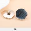 Botones de Plástico, Galvanoplastia Asimétrica, Abrigos de Lana para Mujer, Cortavientos, Abrigos, Estilo Pequeño Fragante a la Moda, Botones con Pie
